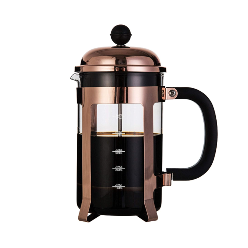 InstaCuppa-French-Press-Coffee-Maker-with-4-Part-Superior-Filtration-600-ML-Copper