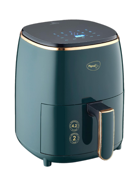 Pigeon-Healthifry-Digital-Air-Fryer-1200-W-4.2-L-Basket-Green