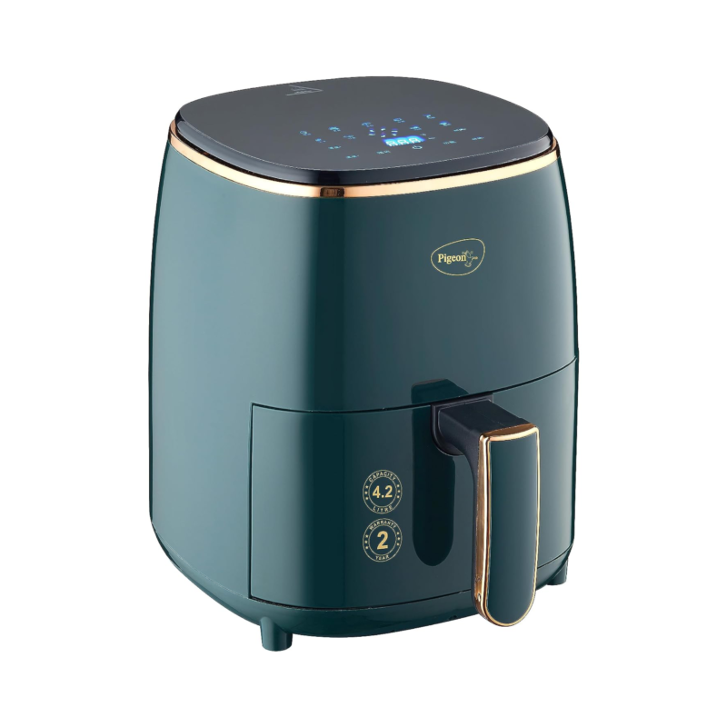 Pigeon-Healthifry-Digital-Air-Fryer-1200-W-4.2-L-Basket-Green