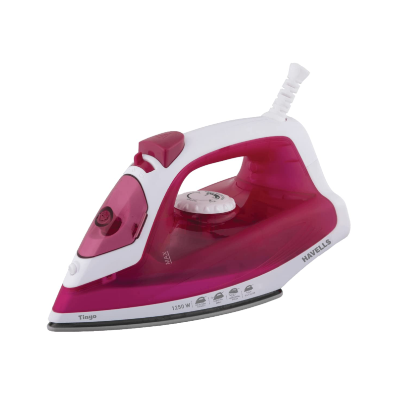 Havells-Tinyo-1250-Watt-Steam-Iron-Press-with-Powerfull-Steam-Spay-Pink